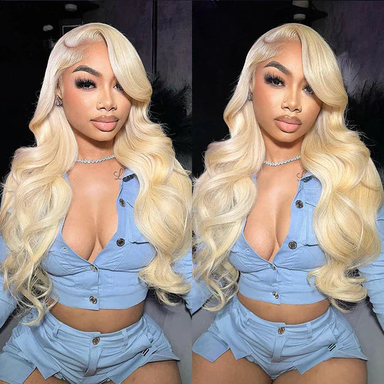 Blonde 613 Front Lace Wig Human Hair Wigs For Women Straight 13x4 Lace Frontal Wig