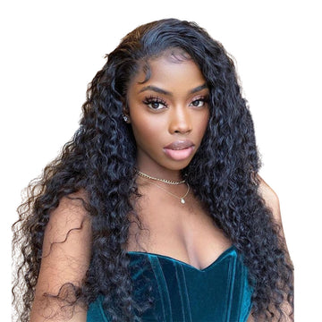 13x6 Deep Wave Lace Front Wig Brazilian Human Hair Lace Wigs