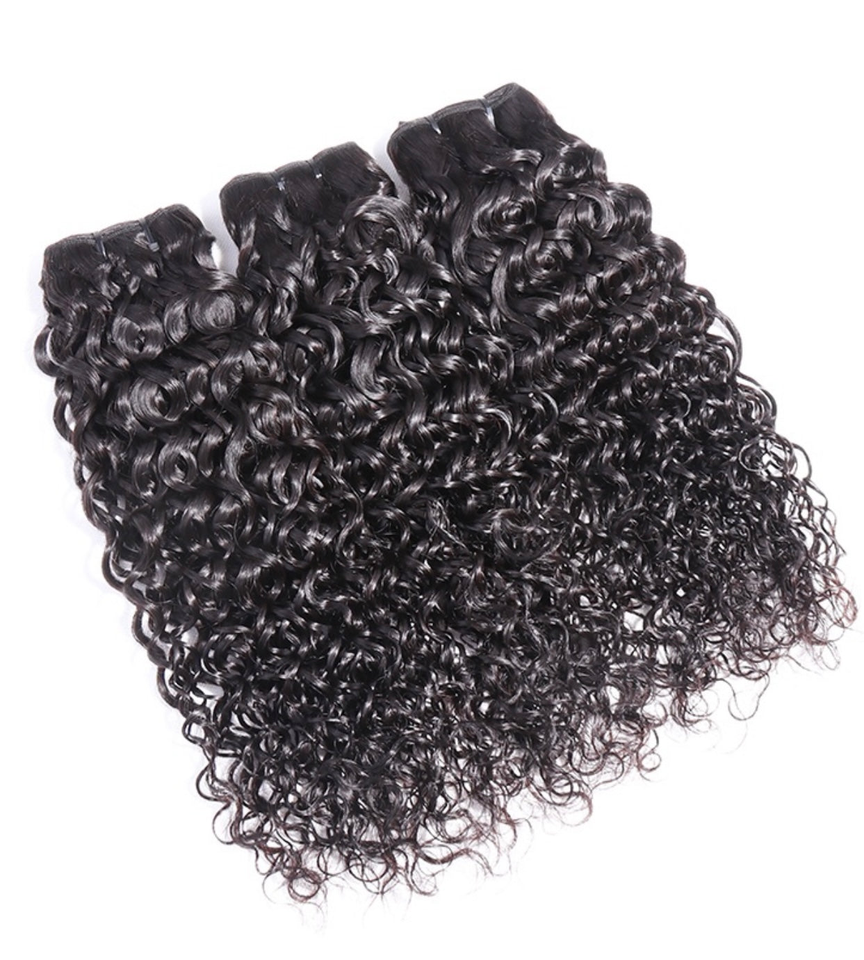 Water wave hair bundles