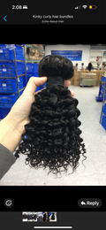 Kinky curly hair bundles