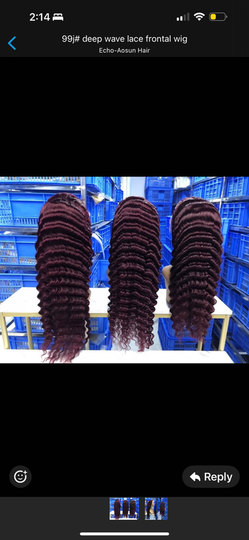 99j# deep wave lace frontal wig